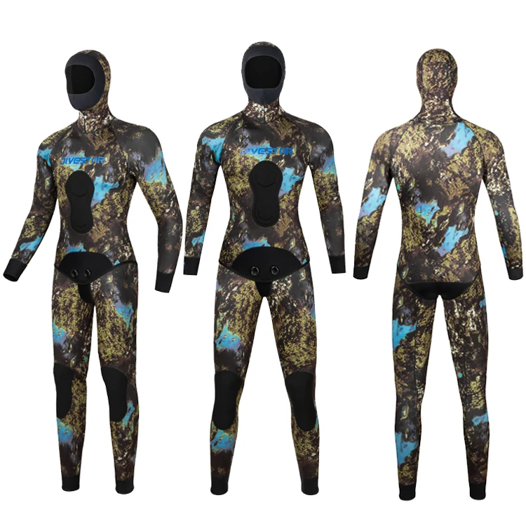Divestar Custom Logo Camouflage Men Women Camo Spearfishing Wet Suit