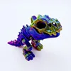 11.5cm red gold blue hand-biting tyrannosaurus baby