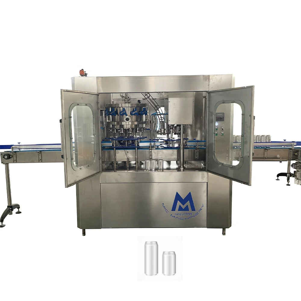 Автоматический завод по производству газированных напитков, газированных напитков, пива, алюминиевая машина для розлива банок