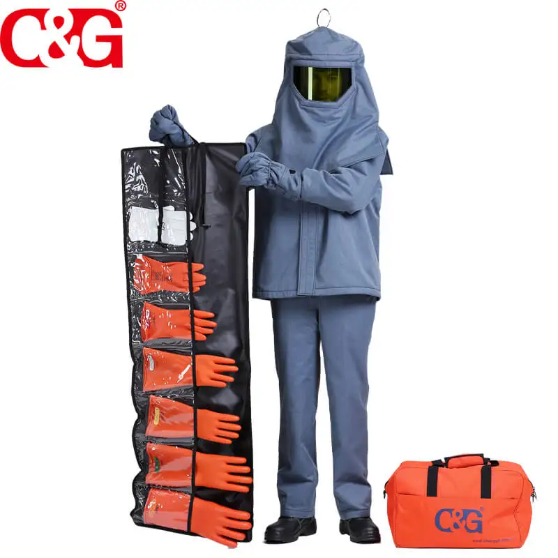 High Voltage 40 Calorie Arc Flash Suit Electrical High Voltage Arc