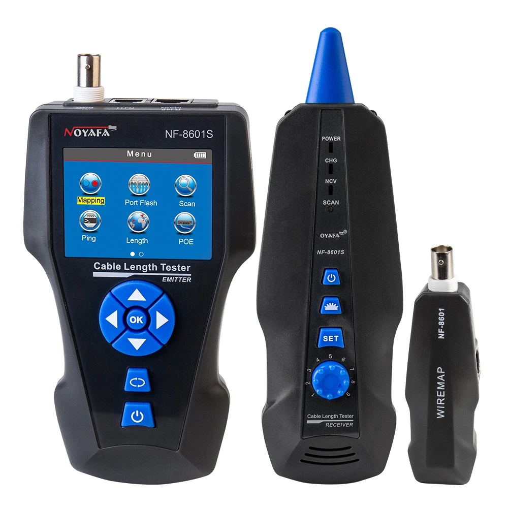 NF-8601S Multifunction TDR Network Cable Tester with PoE/PING/Port Flash Function