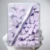 Pai pai cotton 100 pieces boxed with pen [purple]