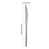Cuchillo de mesa plateado