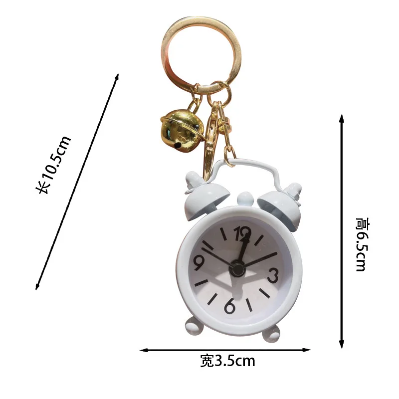 Linda Nice Mini Little Alarm Clock Keychain Bag Ornament Pendant