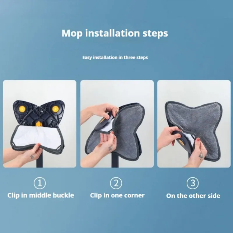 Оптовая продажа многофункциональная большая плоская Швабра 3 в 1 с вращающейся головкой и наполнением из микрофибры для бытовых чистящих инструментов треугольная