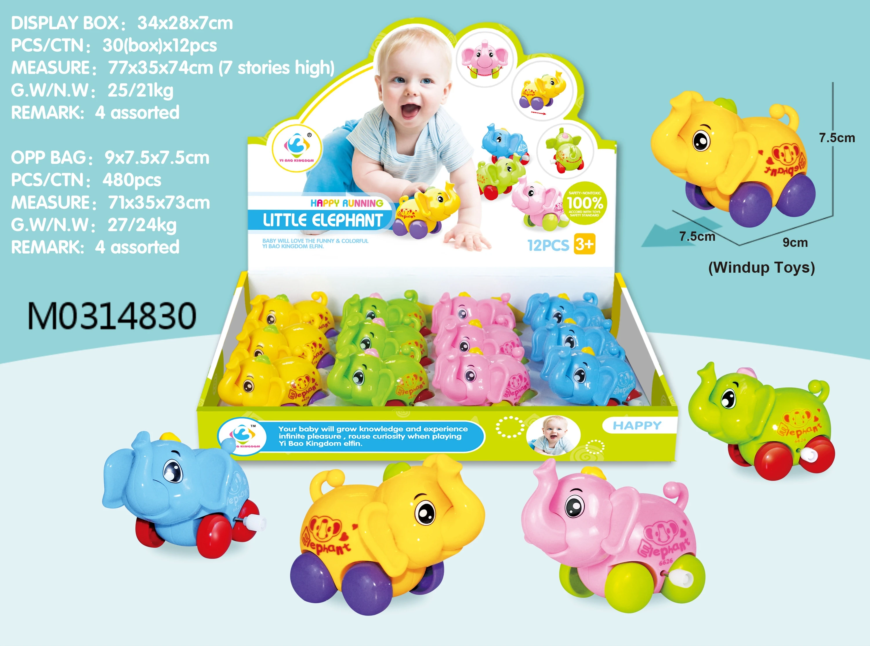 ITTL пластиковые заводные рыбки игрушки животные мини-машина игрушка для детей 14 шт.