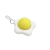 Clicker de huevo blanco con llavero