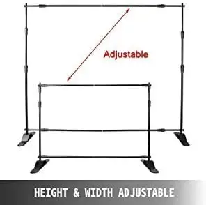 8 ft telescopic banner stand, step and repeat ,backdrop stand