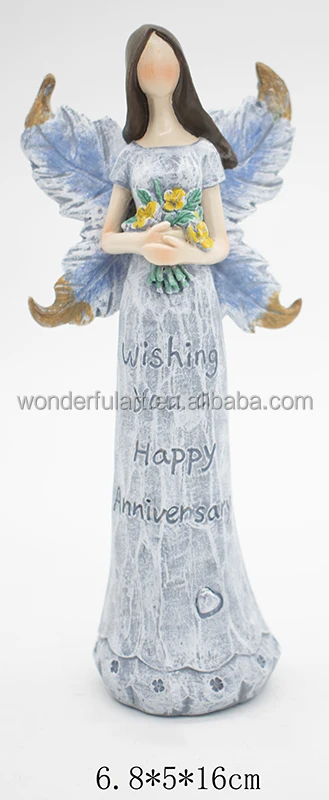 Angel Figurine Angel Statue Resin Sculpture for Home Decor Desktop Decoration