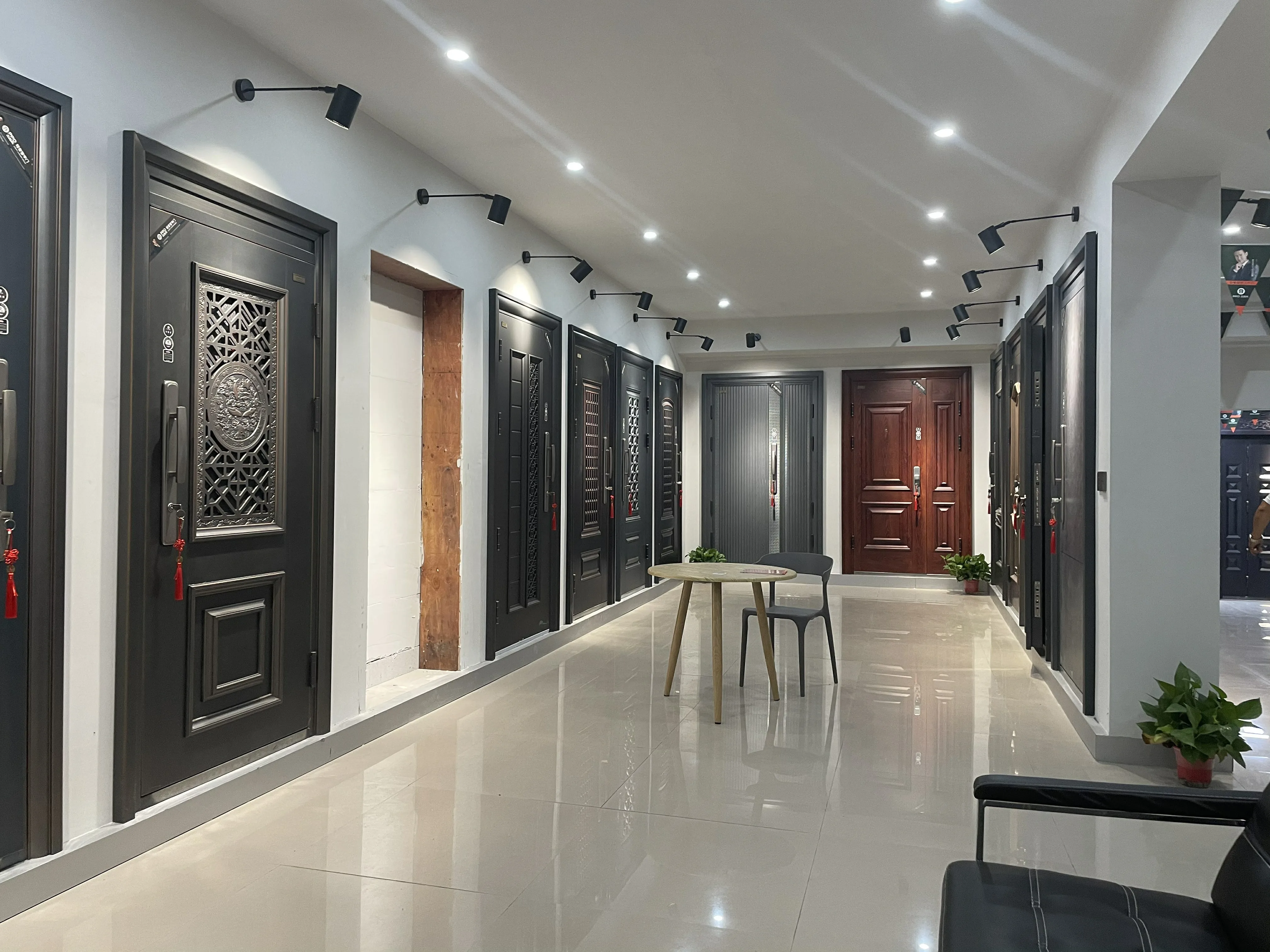 PPD Modern Style Factory Price Metal Security Door Exterior Security Entry Door