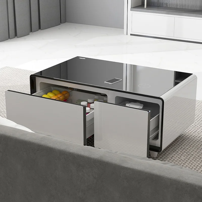 2025 93L Small Refrigerator Smart Coffee Table Double Door Refrigerator Freezer