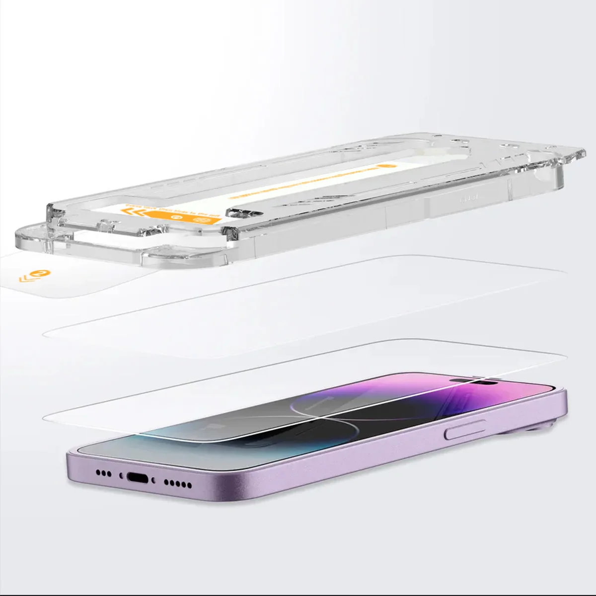 For Galaxy S24 Series Tempered Glass Fingerprint ID Unlock Screen Protector for Samsung S24 with Auto Alignment Tool