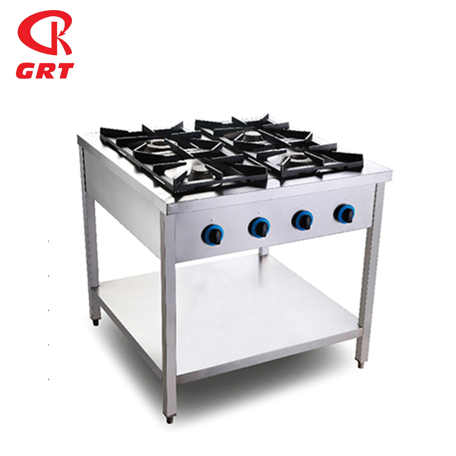 Commercial Stainless Steel Cooking Range Free Standing Gas Stove 4