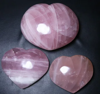 Wholesale large size healing Chakra gemstone heart shape rose quartz