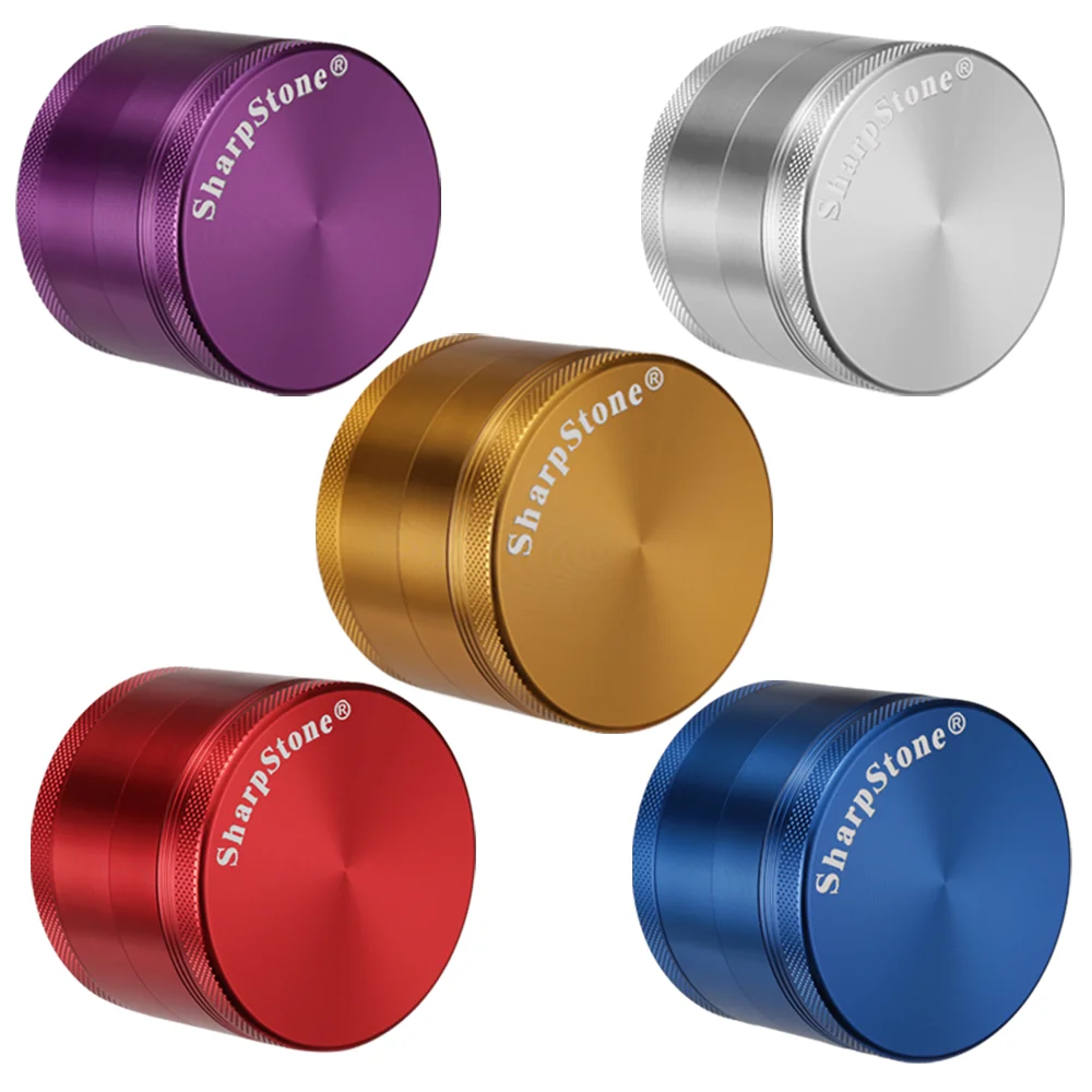 Sharpstone Aluminum Alloy 4-layer Diameter 40  50  55  63  75  100mm Metal Cigarette Grinder Zinc Alloy Manual Herb Grinder