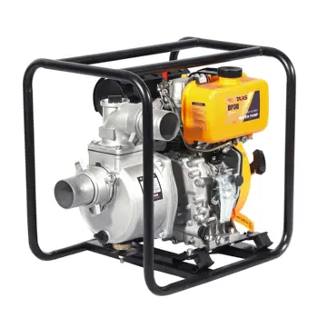 bomba de agua diesel TAVAS 2/3/4/6 Inch Yellow Cast Iron Twin Impeller Diesel Engine High-Pressure Centrifugal Water Pump