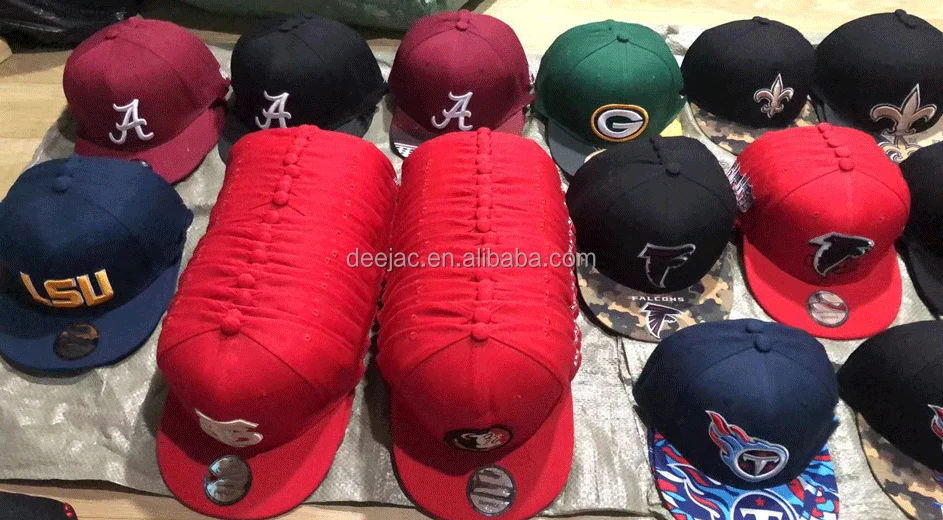 2024 Custom Low Moq New Arrival Football Embroidery Baseball Ba Sketball Hats Sports Teams Snapback Hats Gorras Caps