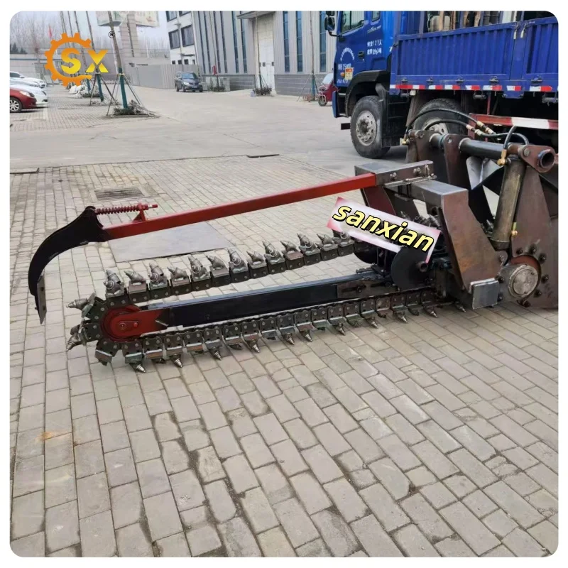 Trencher Bullet Teeth Ditcher Tractor Mounted Heavy Duty Trencher Work in Stone Place and Hard Ground