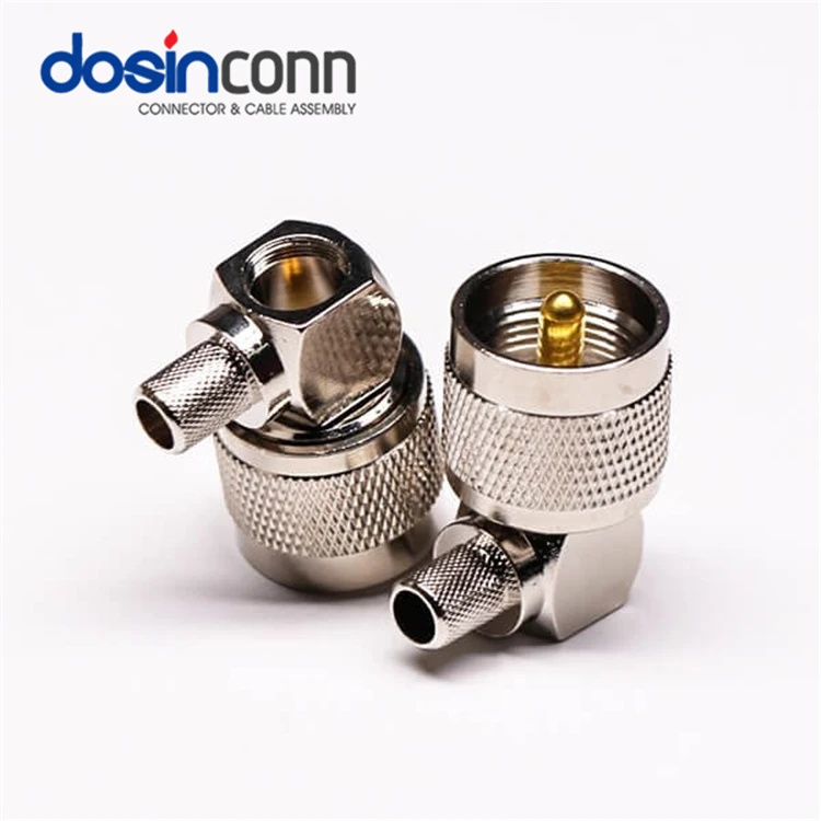 Right Angled Male And Female Pl259 So239 Screw Uhf Vhf Solder Antenna