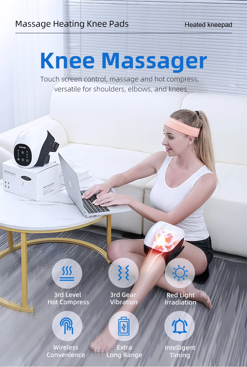 2024 Physiotherapy Thermal Electric Knee Massager Pain Relief Machines ...