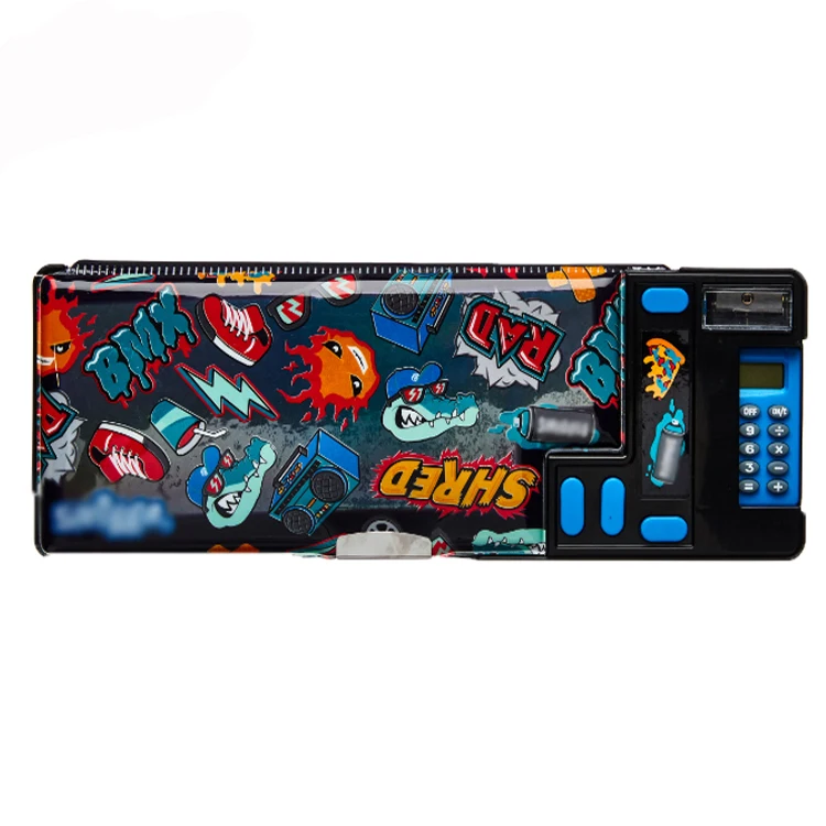 Multi-Functional Smiggle Pop out Pencil Case with Calculator Plastic Construction