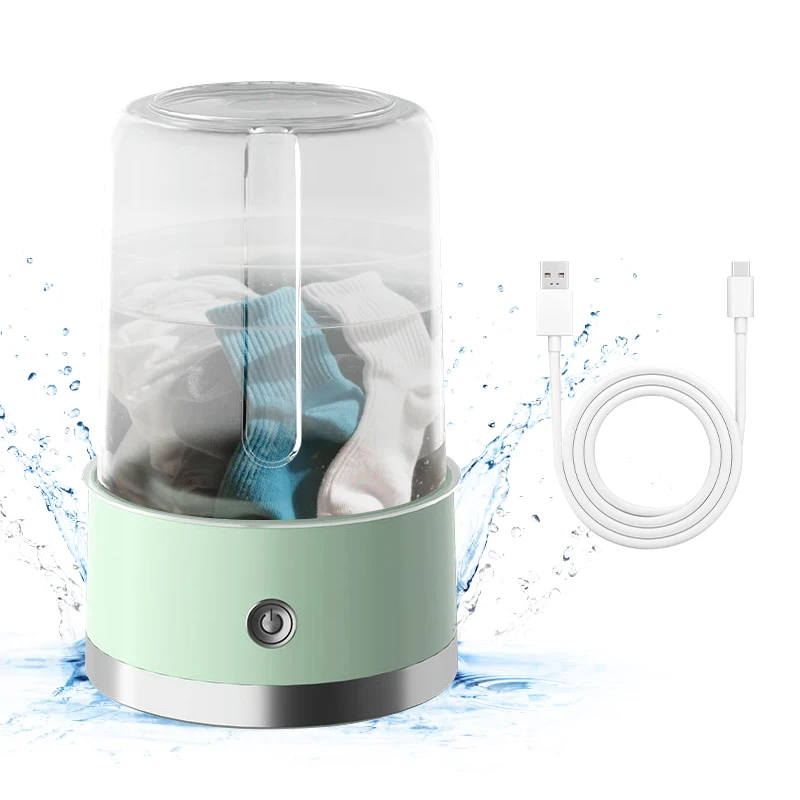 Cordless Travel Rechargeable Mini Washer Portable Washing Machine for Small Clothes at A