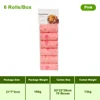 Rosa: 6 rollos