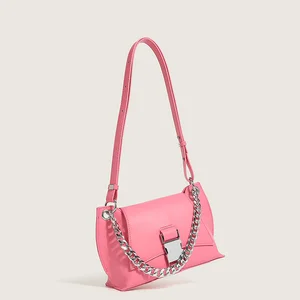 China Supplier Sac a Main Pu Leather Handbags Chain Crossbody Bags Embroidery Shoulder Bags for Women 2026