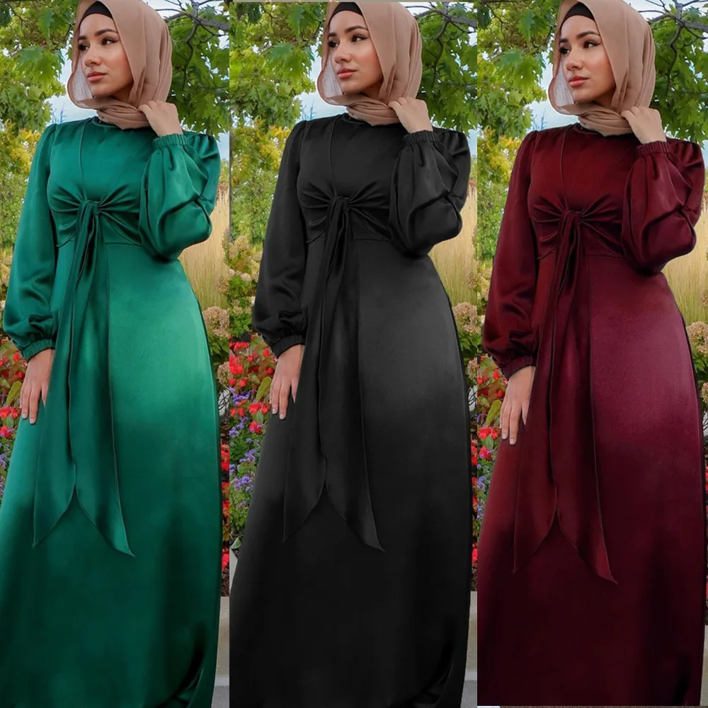 Yiwu Manufacturers Wholesale Feminine Waist Tie Two-piece Dress Abaya Women  Muslim Dress Mushilin Abaya Dubai Abaya - Buy Abaya Women Muslim Dress,Dubai  Abaya,Abaya Women Muslim Dress Product on Alibaba.com
