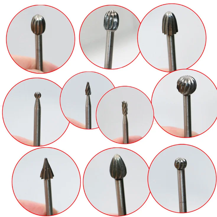 Rotary Burr Set – 10-teiliges Schleif- & Gravurset Aus Hartmetall Für Holz, Metall & DIY