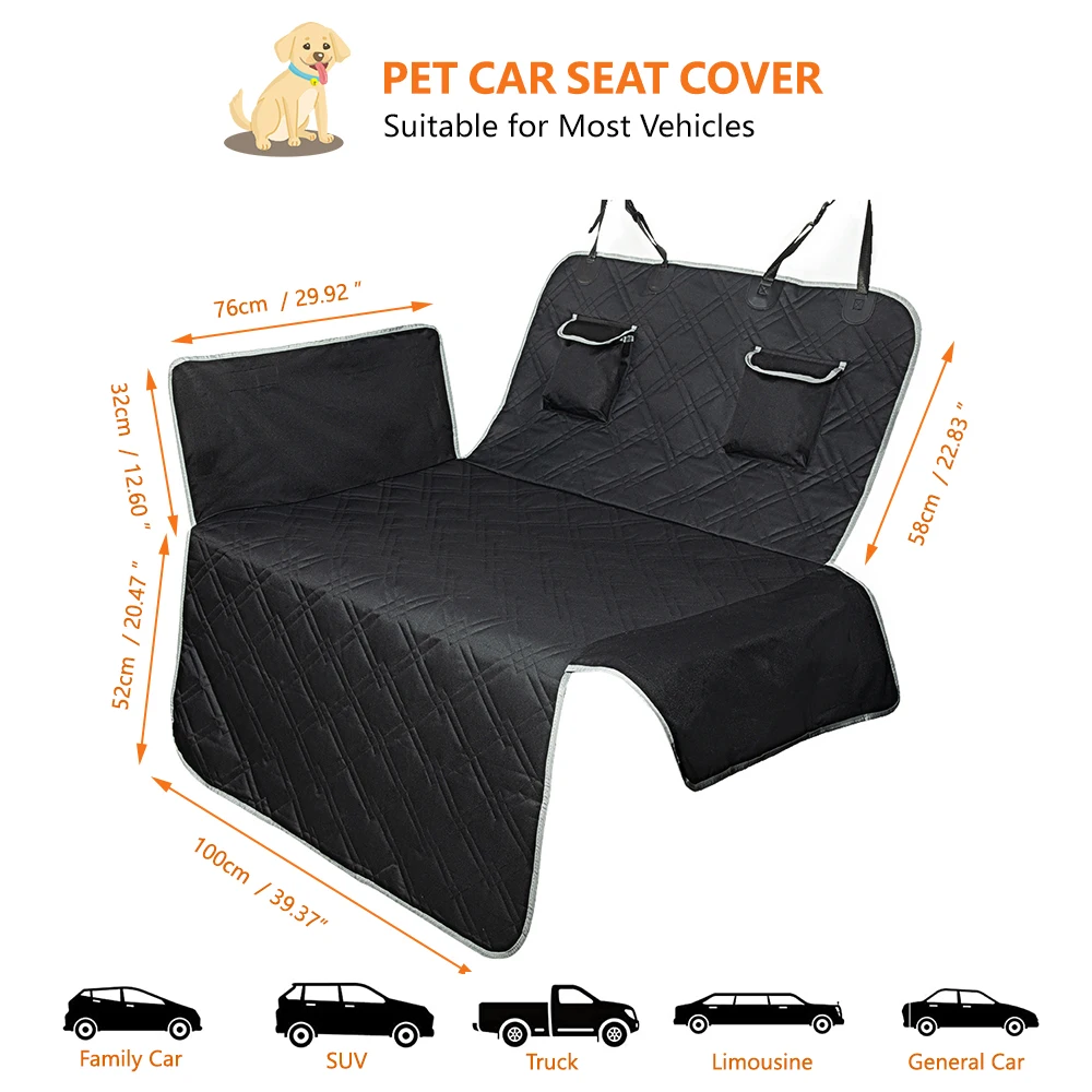 Wholesale Waterproof Scratch-proof Padded Dog Hammock Dog Car Seat Cover For Back Seat manufacture