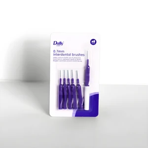Daily Oral Care 2-in-1 Dental Interdental Tooth Brush New Soft Deep Clean with Plastic and Nylon Material