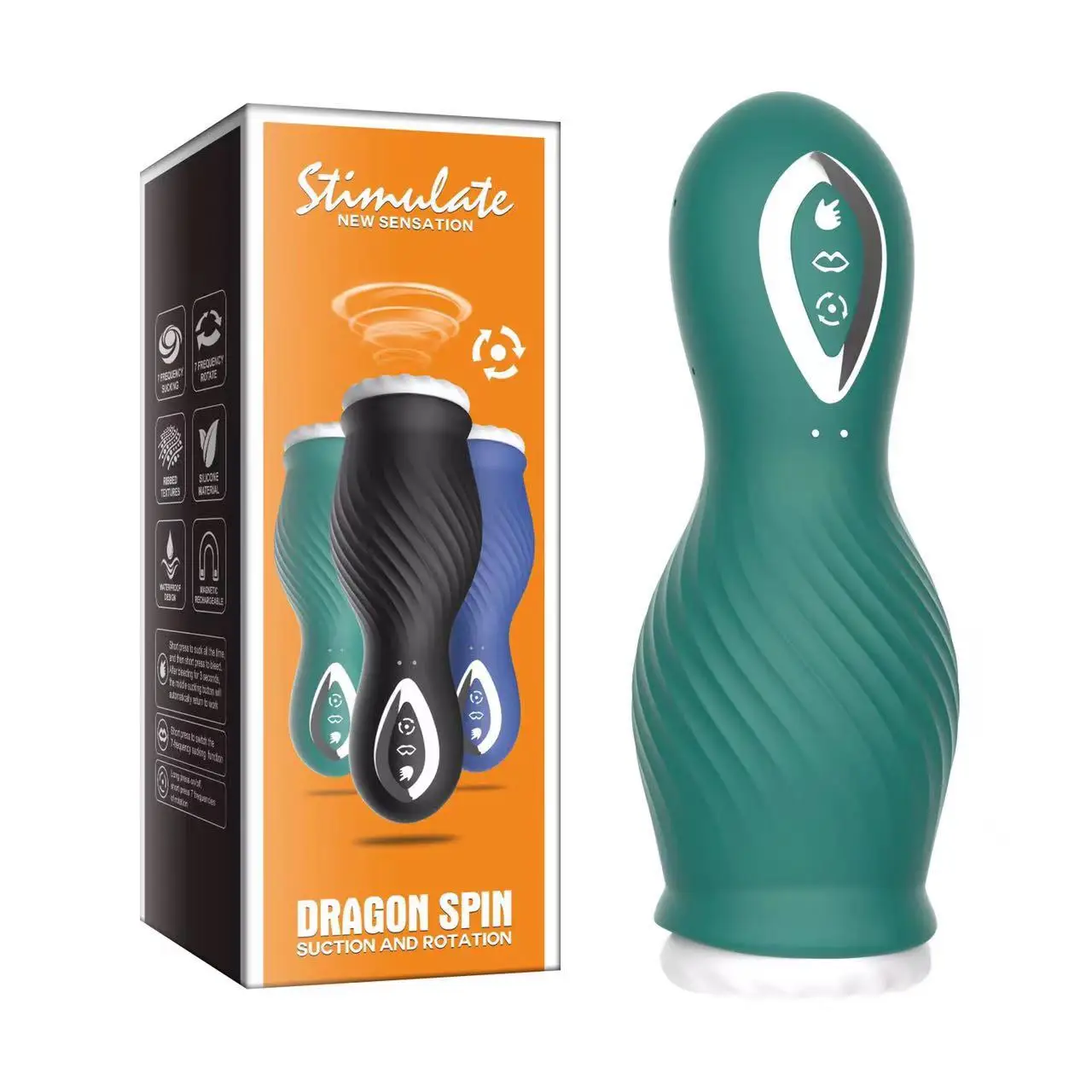 New Rechargeable Rotation Thrusting Vibrating Rotating Sucking Male Masturbation Cup Sex Toy Male