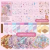 หนังสือปกเกลียวสีชมพู 2 เล่ม (10 ฉากจิ๋ว) คอลเลกชันไดโอรามา