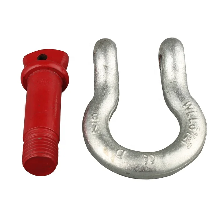High Strength  D-type  12 Ton Bolt-type Shackles DEE Shackle