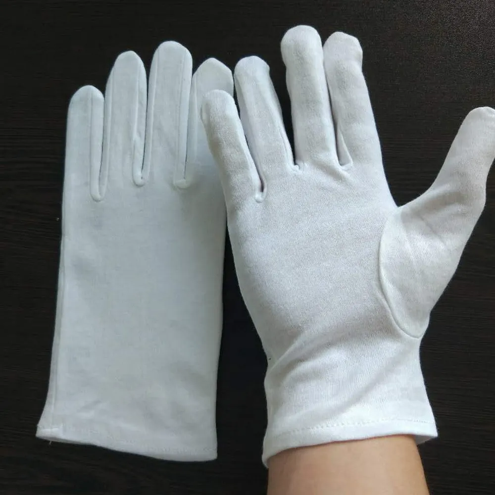 Top Latest Design Your Own Cotton Masonic Custom White Gloves for Unisex in Cheap Price