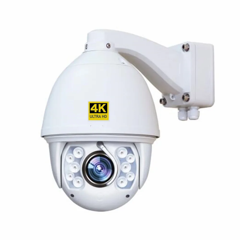 30X PRO High Speed Dome IP PTZ Camera 8MP 4K 33X Zoom Outdoor CCTV  Surveillance Camera IR 150M with Wiper SD Card Slot