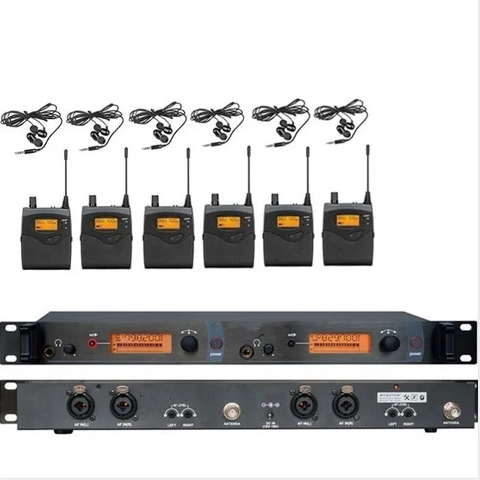 SR2050 1 Transmitter 6 Receivers in Ear Monitor Wireless System Monitoring in Ear Monitor System for Band