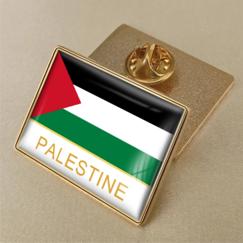 Palestine Flag Pin Badge Lapel Free Palestine National Enamel Badge 