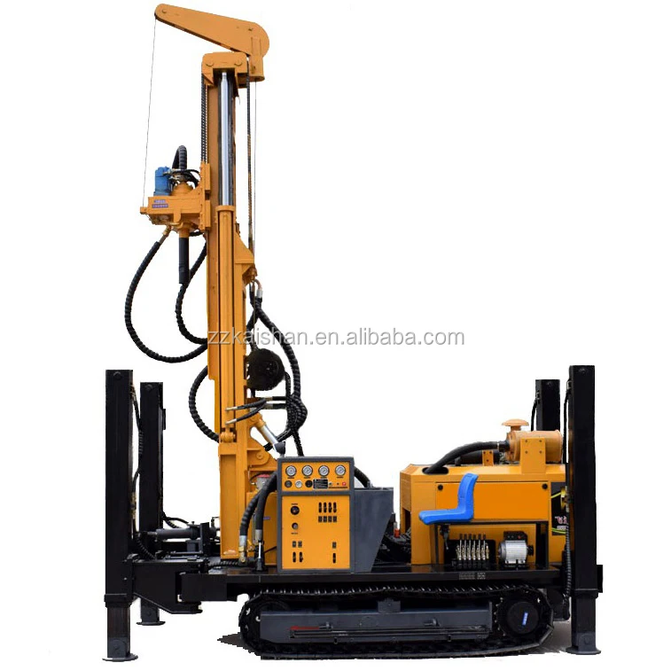 
 KW300 New Arrival Steel Crawler 300m Depth hydraulic Complete portable water well drilling rig mac