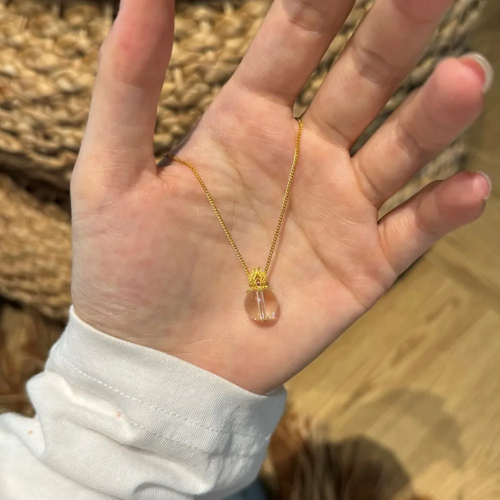 KAKODIY Unique Design 925 Sterling Silver 18K Gold Plated Chain 5A Zirconia Lotus Natural White Crystal Pendant Necklace detail 3