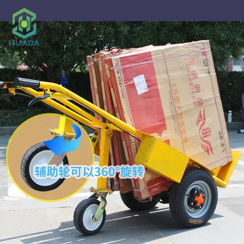 Heavy Loading Lithium Battery Powered Electric Hand Truck Hand Trolley
