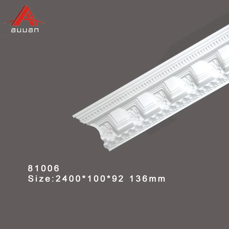 Polyurethane Pop Foam Cornices Frame Moulding False Ceiling Moulding for House Design
