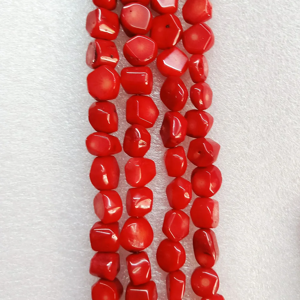 Perle de corail 100 % naturel perles rouges de mer italienne