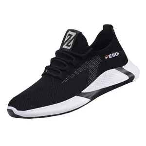 Manufacturers Wholesale Men's Net Surface Lightweight Breathable Anti-skid Wear-resistant Casual Shoes
