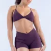 Reggiseno rosso vino+pantaloncini