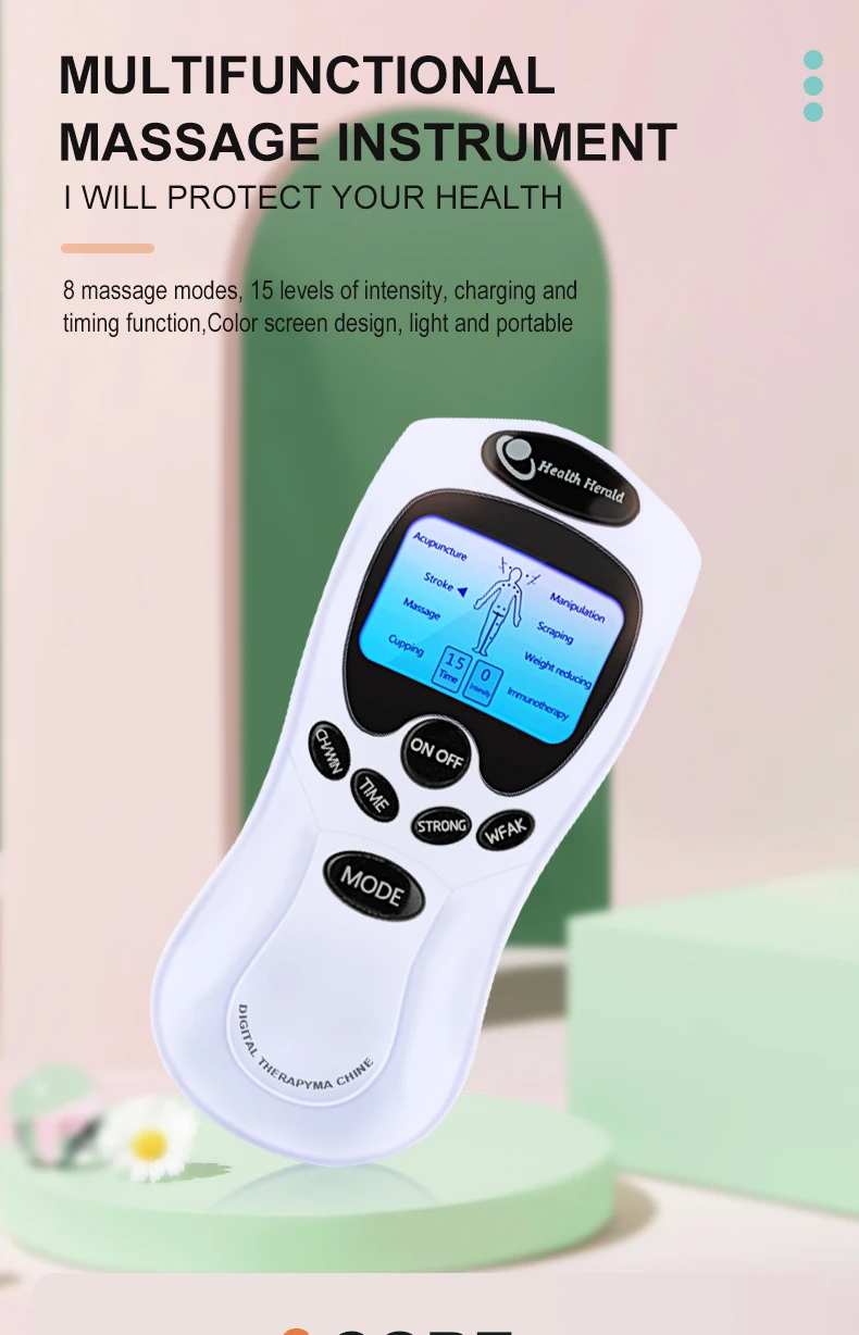 8 Models Electric herald Muscle Stimulator Ems Acupuncture Body Massage