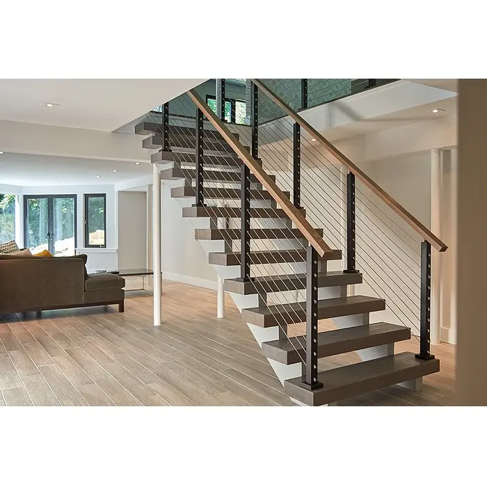 Ace  New Design Easy to Install Stainless Steel Wire Top Mounted Cable Railing for Stair Balustrade Outdoor Balcony Deck