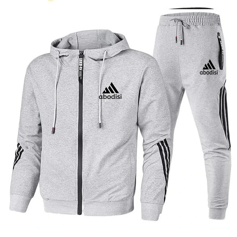 2023 Casual Sportswear Suit Men's Hoodie And Trousers Two-piece ...