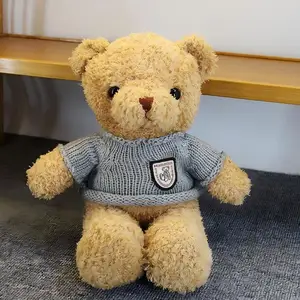 Shengye Print Logo Big Size Teddy Bear Custom T-shirt Logo Plushie Manufacturers Cartoon Anime Mini Plush Toy with Shoes Clothes